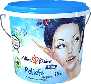 Декоративная штукатурка Reliefa крупная 25 кг