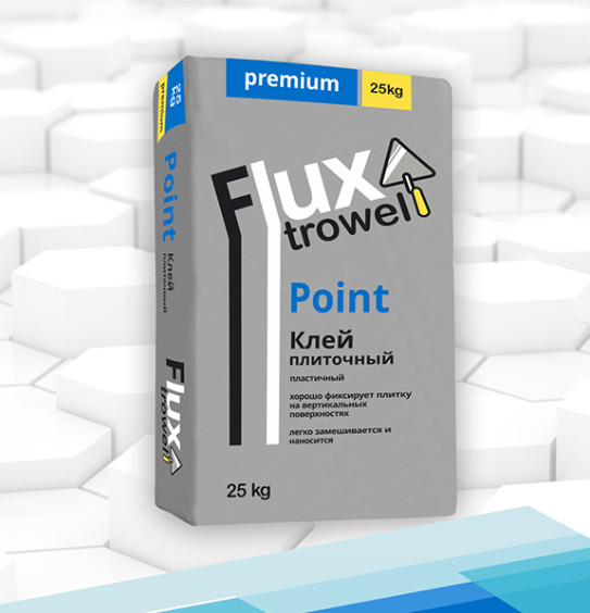 Flux "Point" Клей плиточный (Клей для кафеля) цементный 25кг