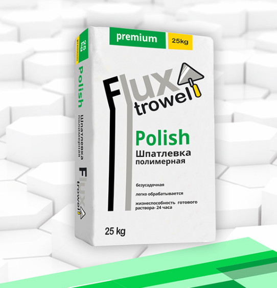 Flux "Polish" Шпатлевка полимерная финишная 25кг
