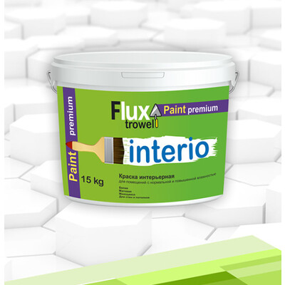 Flux "Interio" Краска интерьерная моющаяся 25кг