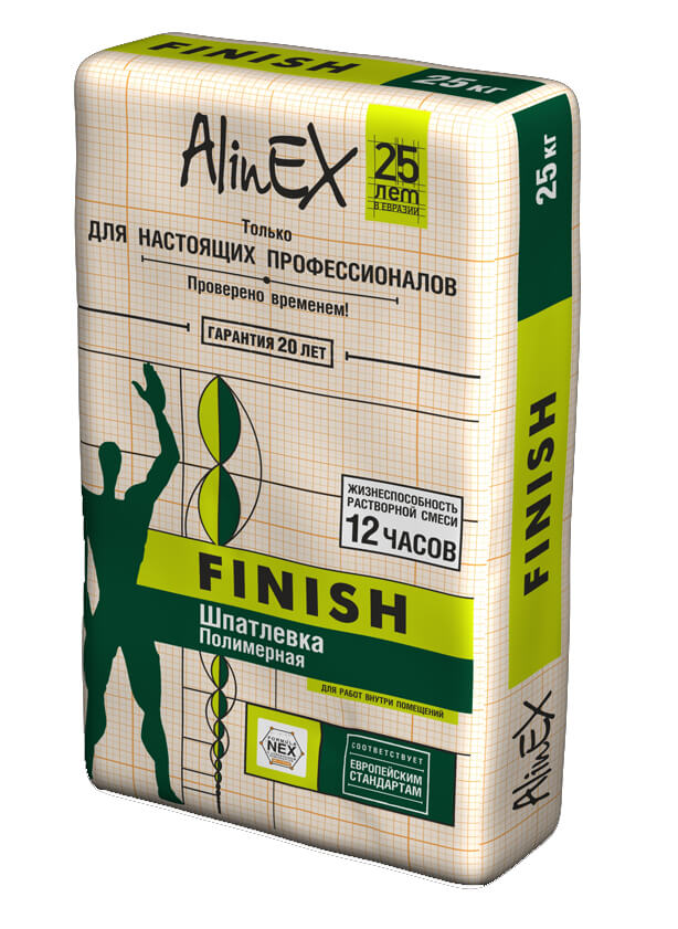 Шпатлевка полимерная «Alinex» Finish P (полимерный)