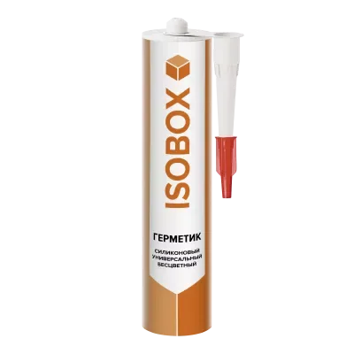 Герметик ISOBOX силиконовый санитарный бесцветный 260 мл