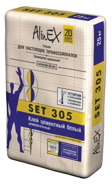 Клей белый универсальный «Alinex» SET 305 (25кг)